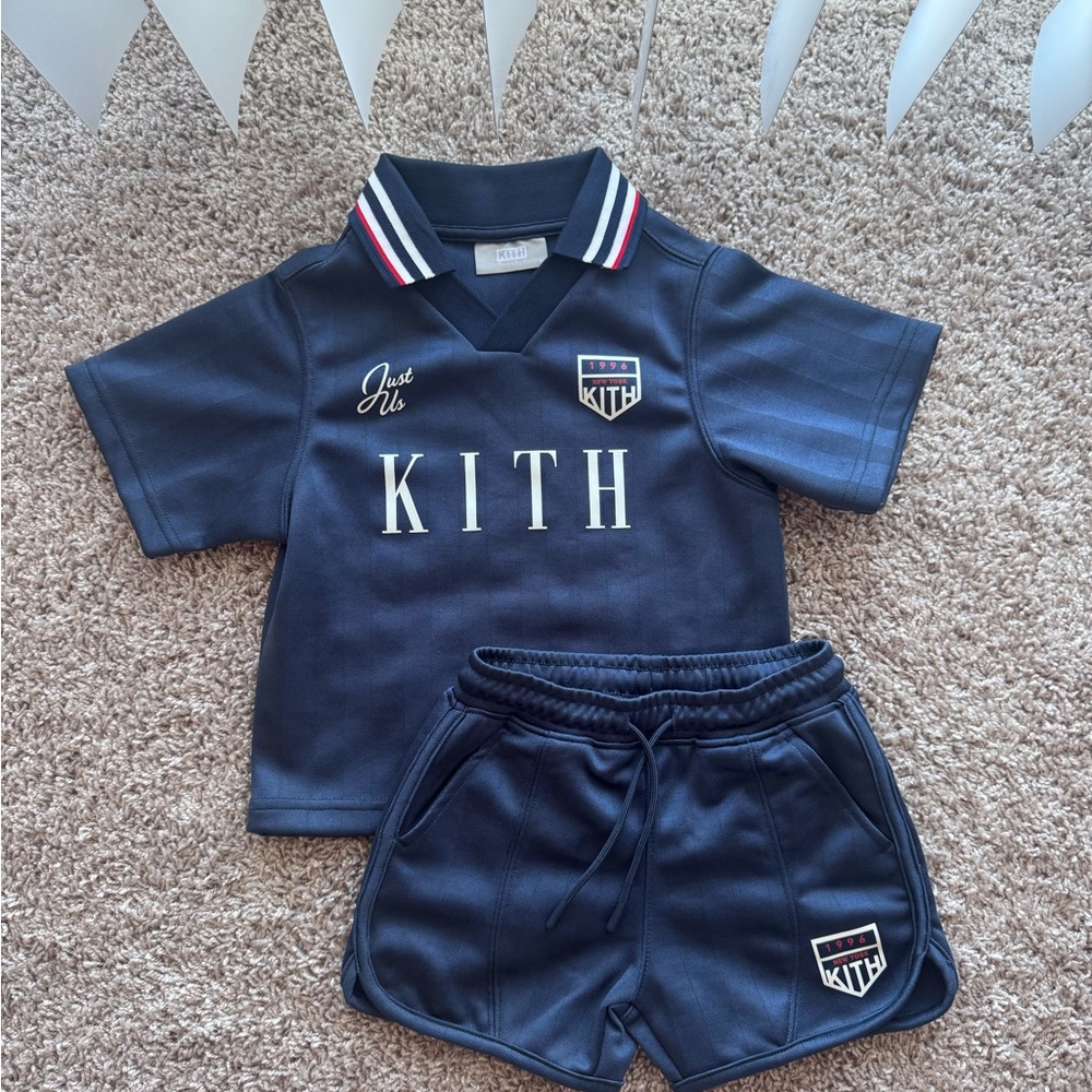 Kith Kids Navy Jersey Set